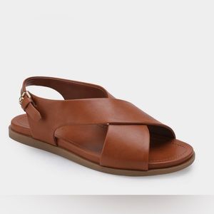 Aerosoles Flat Brown Sandals - 11W - Cele - New in Box